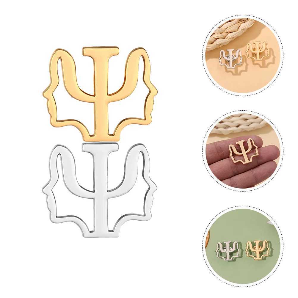 2 pieces of Psi symbol Brooch cartoon Brooch Psi symbol Brooch brooch clothing accessories W240815