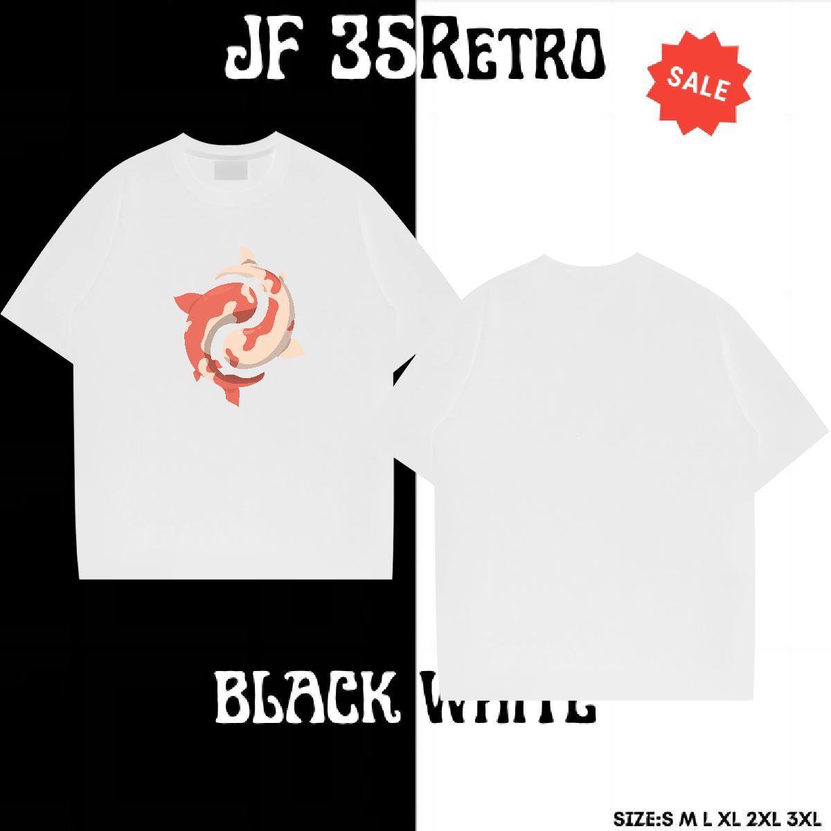 Loose T-Shirts fish Short Sleeve Soft Hip Hop Asian Size 100% Cotton 230g Couples T Shirts Brand Tee Shirt