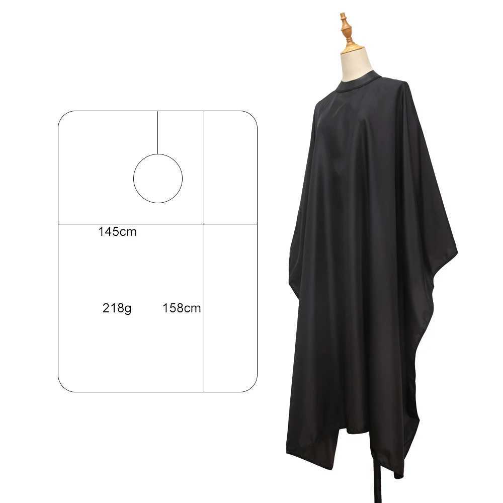 Silicone necklace release hidden buckle waterproof barber black cornered barber coat barber dress barber shop supplies W240814