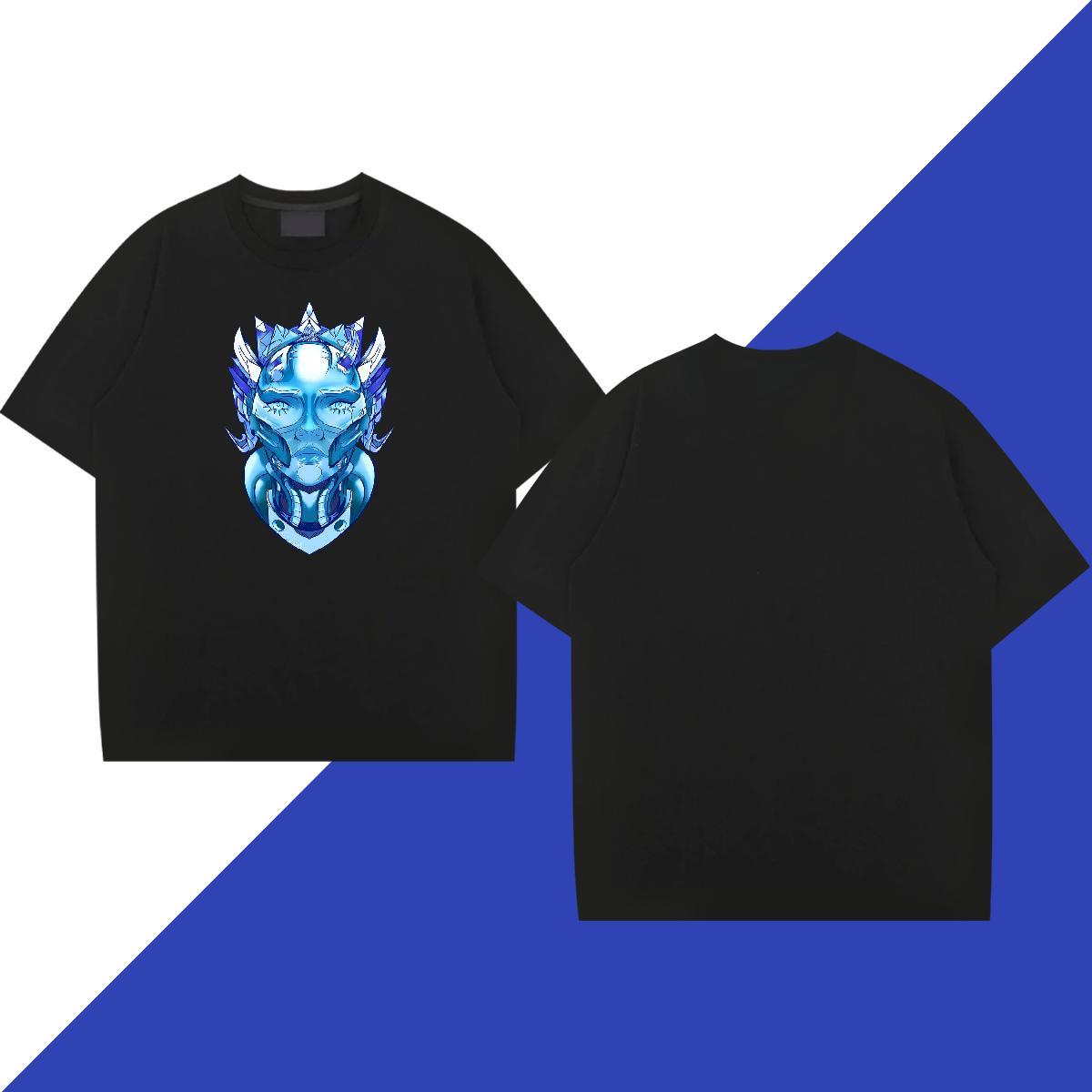 Cool Mens Tshirts Hip Hop Street 230g 100% Cotton Cartoon Print Breathable ET Mens T Shirts Wholesale Wear