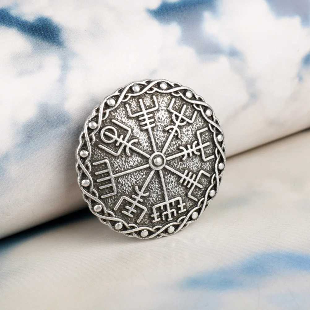 3 Viking brooches creative brooches retro clothing brooches round guest appearance W240815