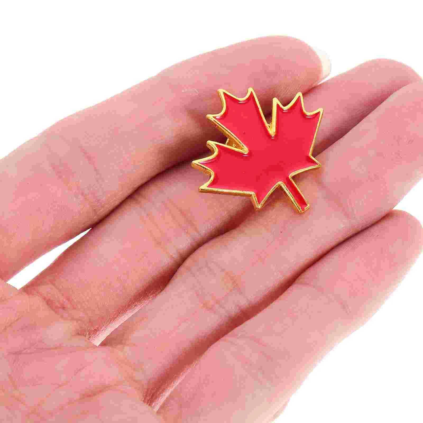 10 daily use Brooch creative metal brooches for outdoor beautiful girls with practical maple leaves W240815