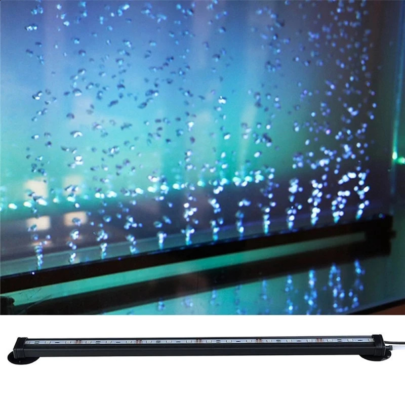 LED Bubble Light Aquarium Light Underwater Diving Fish Tank Light Color Change Fish Tank Oxygen Production 240813