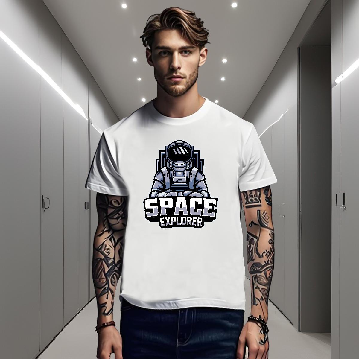 T-Shirts 230g Cotton universe Street Short Sleeve Soft DIY Anime Men Tshirts 2024 New Cool Wear
