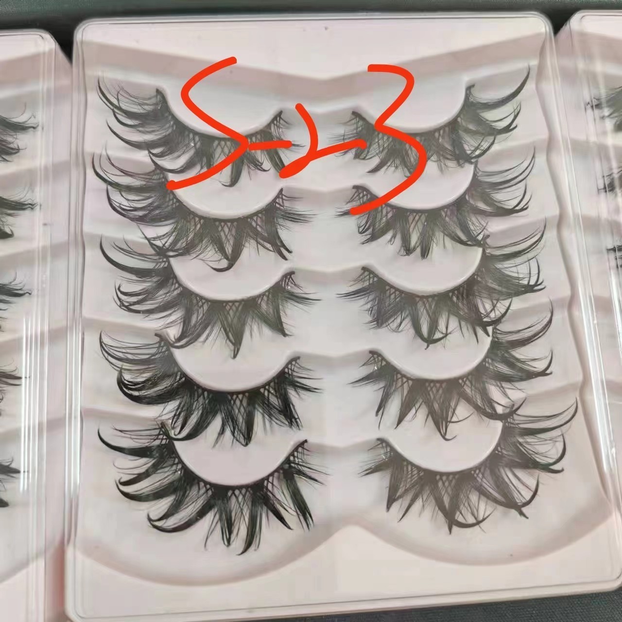 Wet False Eyelash Wet Eyelash Wind Dense Cosplay Eyelash 50d60d80D 240624