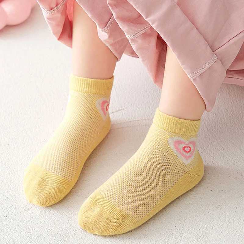 5 pairs/batch 2023 summer childrens cotton socks cartoon fashion website spring new 1-12-year-old students teenagers girls boys childrens socks W24081