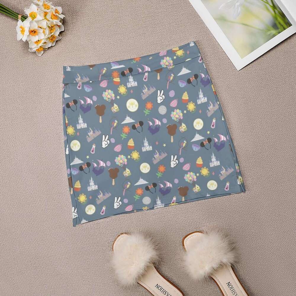 Me Meet At My Happy Place Women's skirt With Hide Pocket Tennis Skirt Golf Badminton Skirts Running skirts Walt World s s
