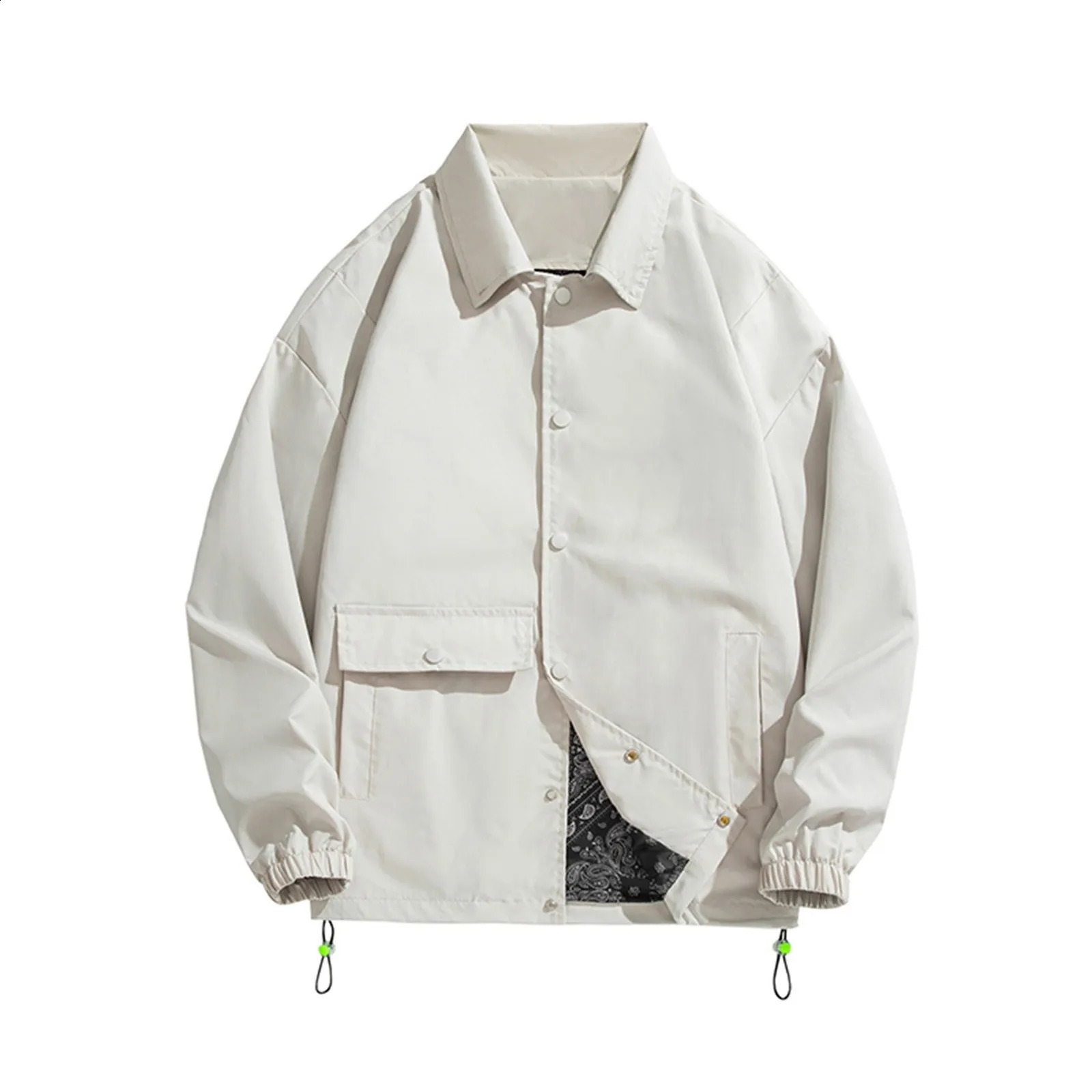 Jacket Men Windbreaker Hooded Zip-Up Coat Autumn Clothes Y2k Vintage Streetwear Outwear Korean Fashion Harajuku Cropped Jackets 240809