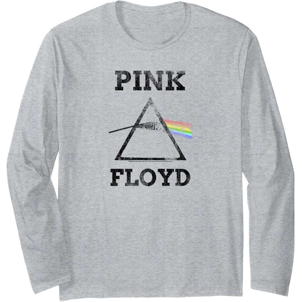 Long Sleeve Shirts For Men Sweatshirt Dark Side Of The Moon Distressed Graphic Tee Streetwear Casual Tops Clothes sweatshirts