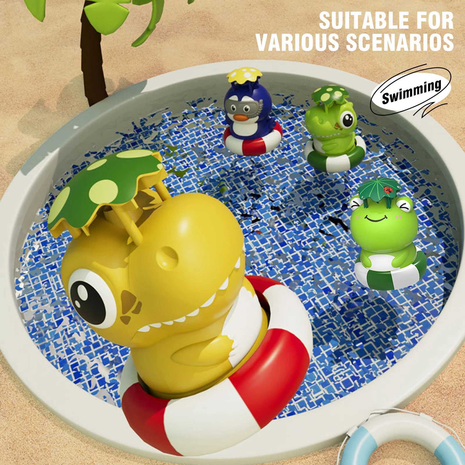 Cute Flying Water spray Launcher Boys and Girls Toys Cartoon Water Rocket Sprint Children Gift Summer Outdoor Party Bath GameW240814
