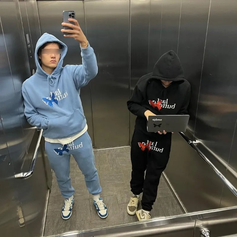 Street Vintage Letter Print Pullovers Hoodies Men Y2K Harajuku Style Loose Sweatshirt Unisex Casual Joker Hoodie Top 240809