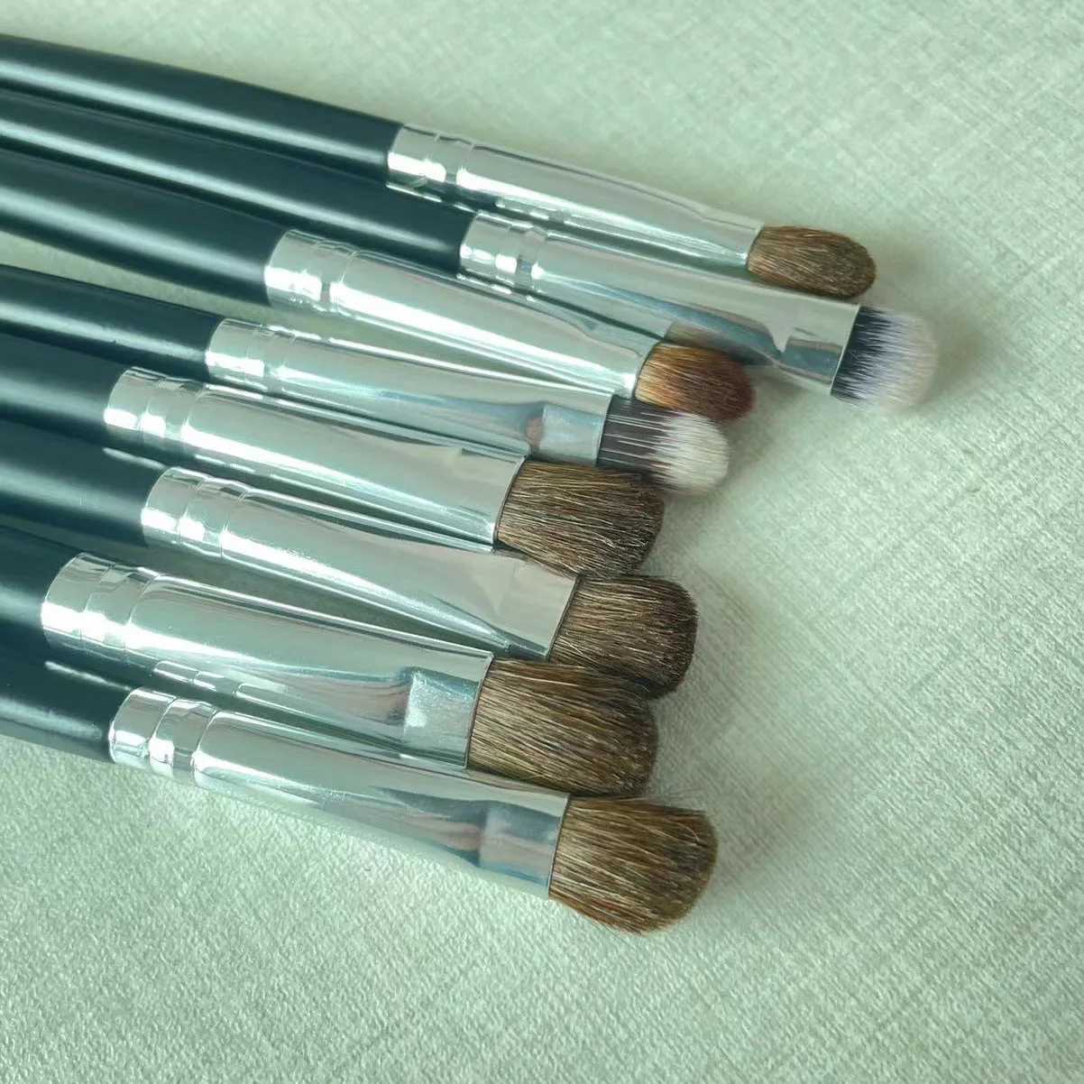 Professional eye makeup brush set Natural hair eye shadow lining eyebrow contour mixing Highlight stain makeup tool set W240814