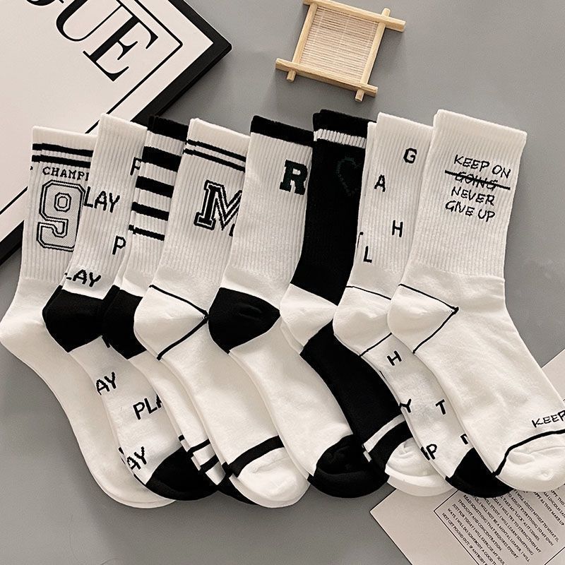 Socks for children Instagram trendy versatile high looks explosive streets midsole socks, autumn student sports midsole socks couple socks