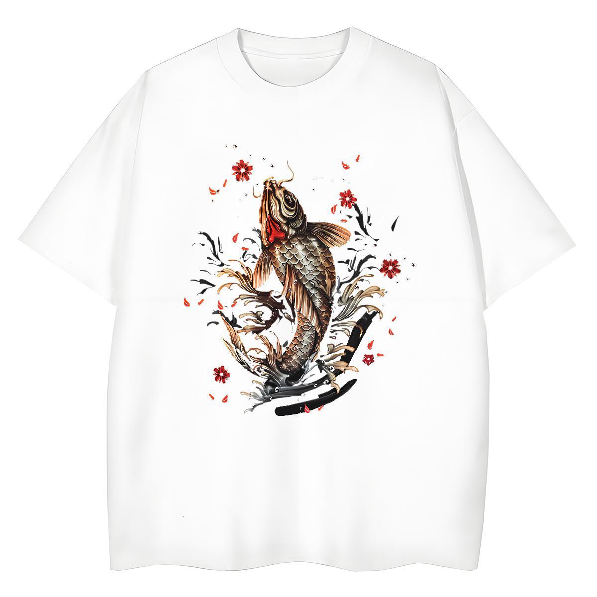 Popular Men T Shirts Breathable Crew Neck Casual Daily Wear DIY Anime 230g 100% Cotton Tshirt for Man Woman Stylist Tees Shirts