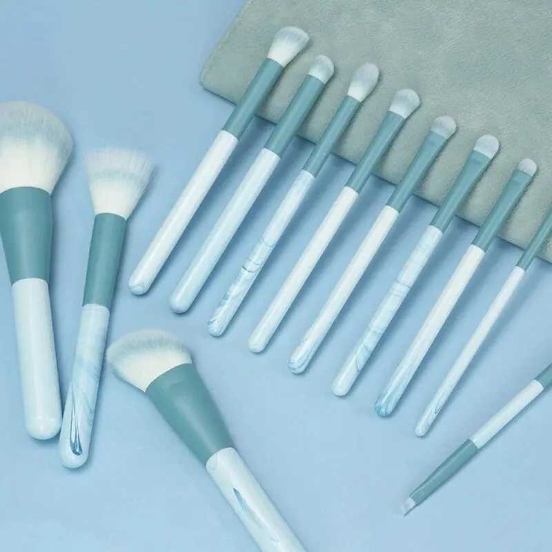 12 piece makeup brush set super soft powder makeup tool beginner points powder blusher brush concealer brush knife edge eyeliner brush W240814