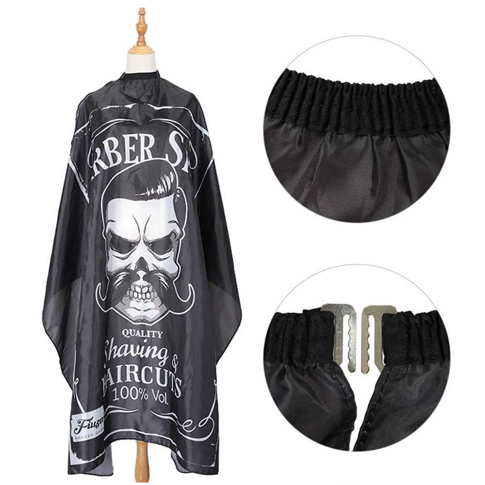 Black white non-woven fabric cardigan hairstyle cardigan hairstyle cardigan waterproof hairdresser hairstyle cardigan hair dye cardigan styling fabric