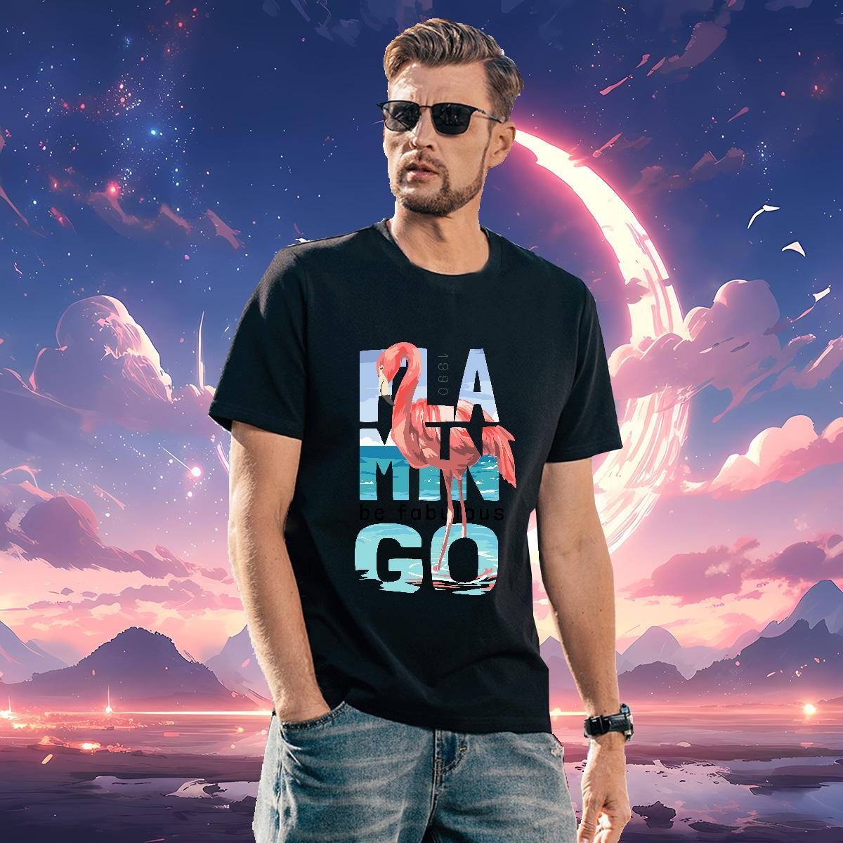 Soft letter Men T Shirts Casual Daily Wear Tshirts 100% Cotton 230g 2024 DIY Breathable Oversized 4XL Clothings