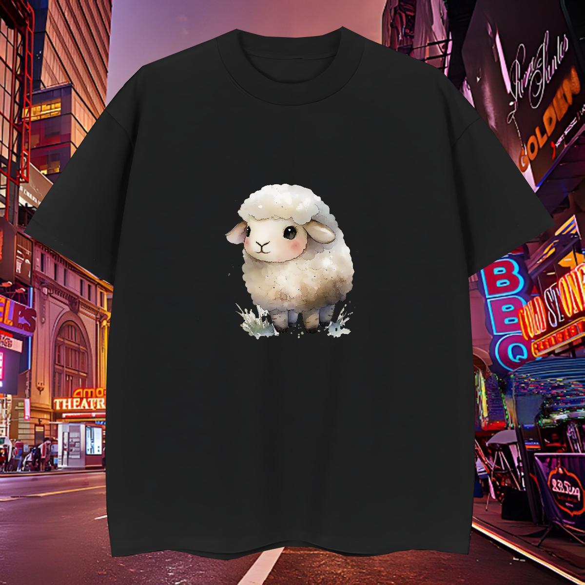 Popular T-Shirts for Men Crew Neck Breathable Daily Outfit Plus Size Cartoon 230g Cotton Men Tshirts Custom Clothings
