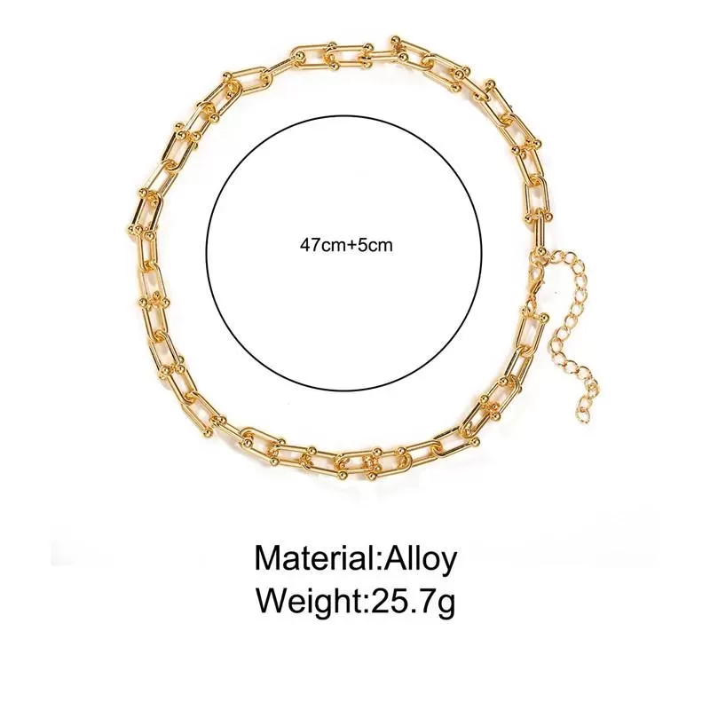 pendant Necklaces Gothtic Thick Chain Choker For Women Men Fi Gold Link Chunky Jewelry GiftPendant PendantPendant 11q3#