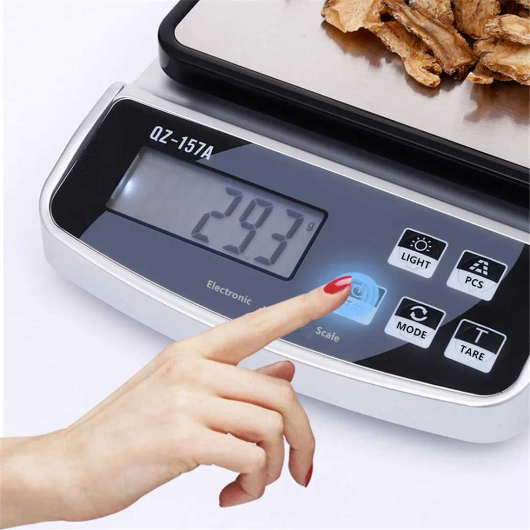 Kitchen Measuring Tools Electronic Scale 15/10/5/3KG Maximum Weight USB Charge Smart Digital Display Scale Precision InstrumentM240815