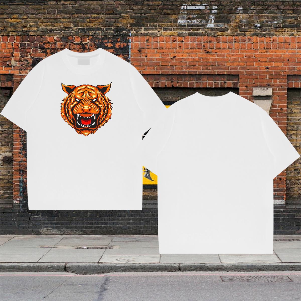 Classic Men Tops Tees Daily Wear 230g 100% Cotton Customized Short Sleeve O-Neck ferocity T-Shirts New Designer Tee Shirt