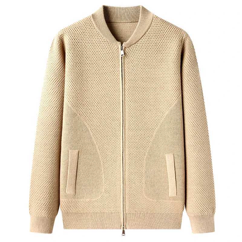 Men Casual Zipper Fashion Casual Vintage Knitted Sweater Cardigan Jacket Man Knitwear Coat Outerwear Mens ClothesXJ240814