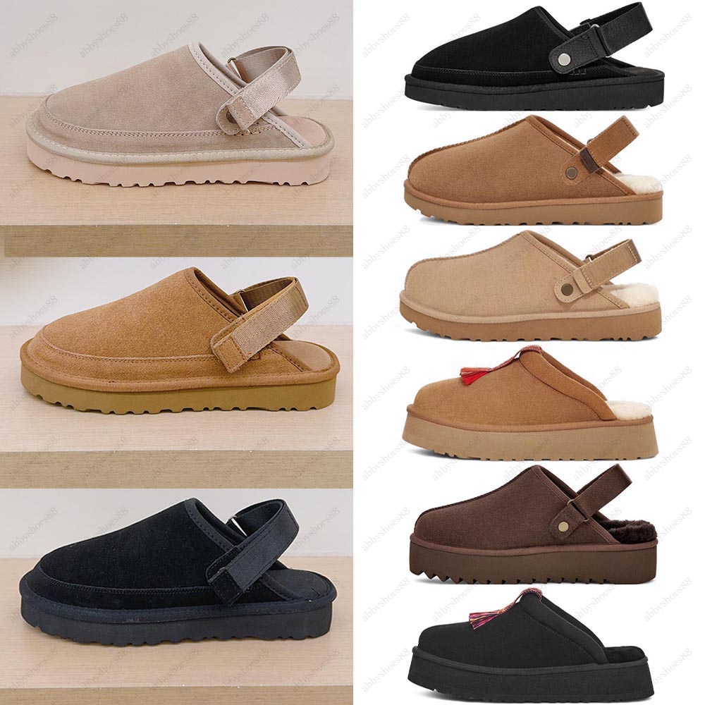Designer Goldenstar Clog Slippers Clogs Golden star Beach Sandal Cross Slides Women Tazz Tasman Fall Mustard Seed Chestnut Scuffs Winter Summer 35-45