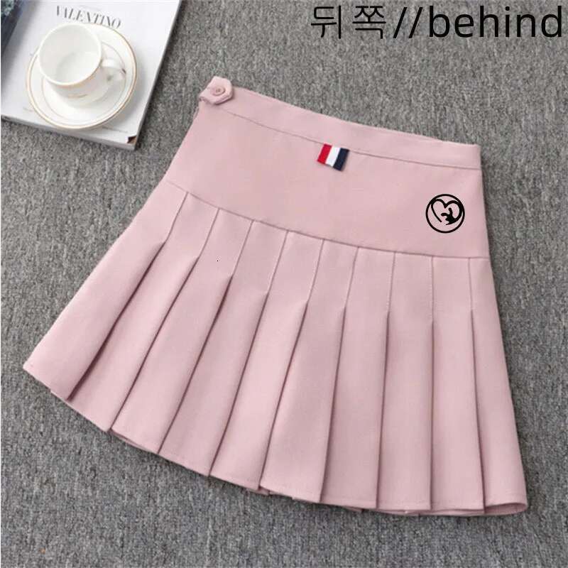 Women Sports Middle Waist Double Layer Pleated Skirt Golf Equipment Tennis Athletic Half Skirts with Safety Pants s