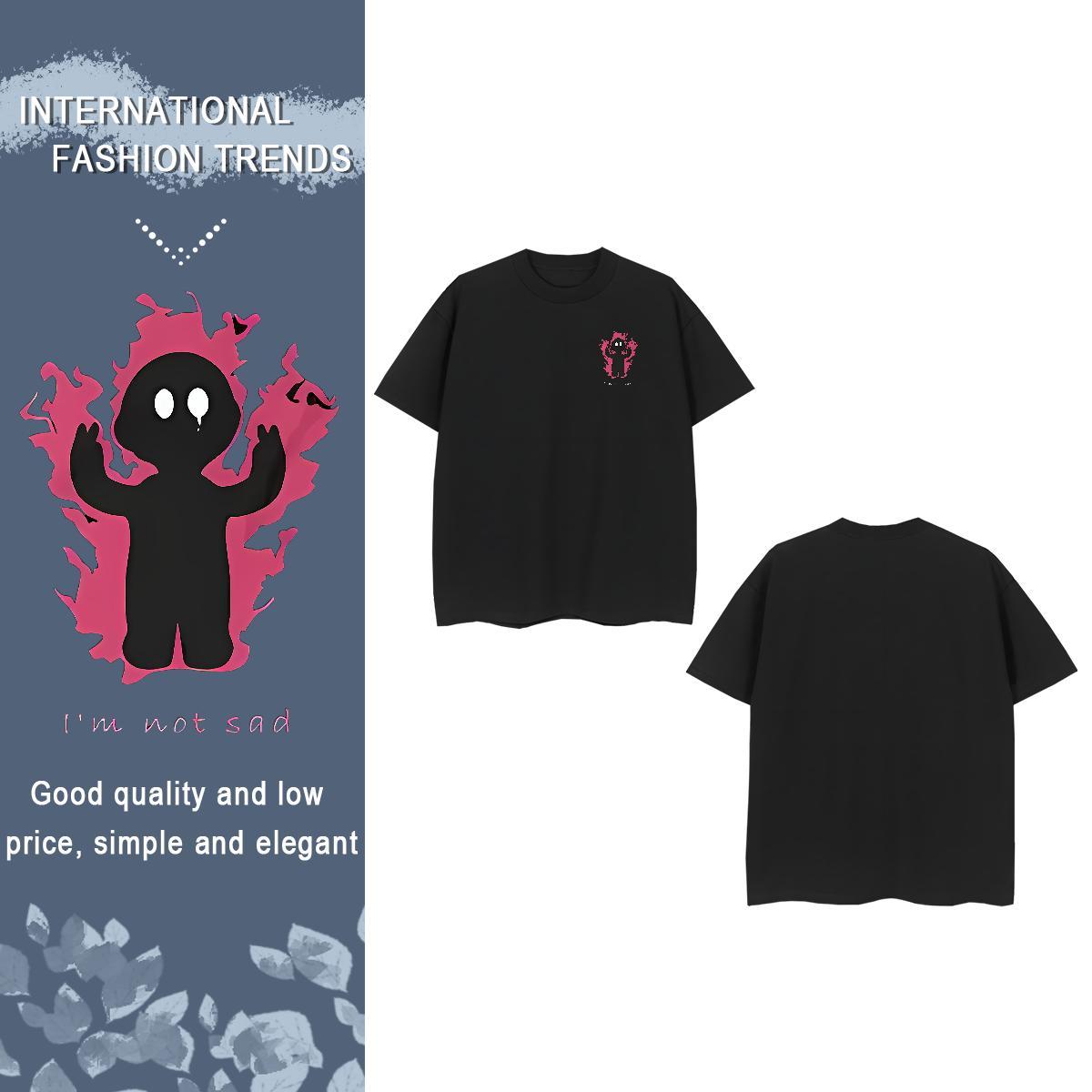 T Shirt For Man 230g Pure Cotton icon Hip Hop Street Short Sleeve Soft DIY Printed Couples T Shirts Factory Direct Wholesale Tees Shirts