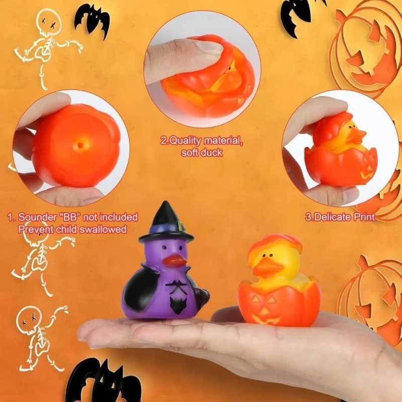 24pcs Halloween Rubber Duck Toys Floatable Durable and Adorable for Kids Perfect for Parties and GiftsXJ240815