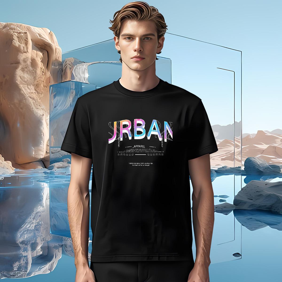 Free Shipping letter T Shirts Men Casual Men Tops Tees 230g 100% Cotton Fashion Designer Breathable Customized Print Wear