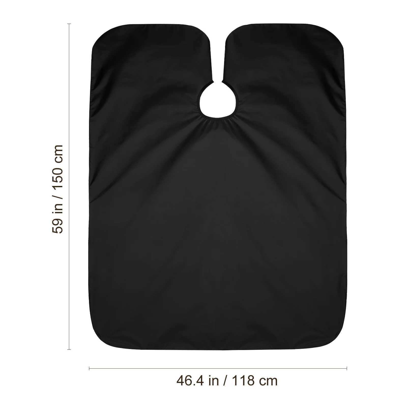 Hair Dye Cape Hair Removal Dress Black Shawl Barber Cape Mens Barber Supplies Mens Professional Hair Clips Adult Accessories W240814