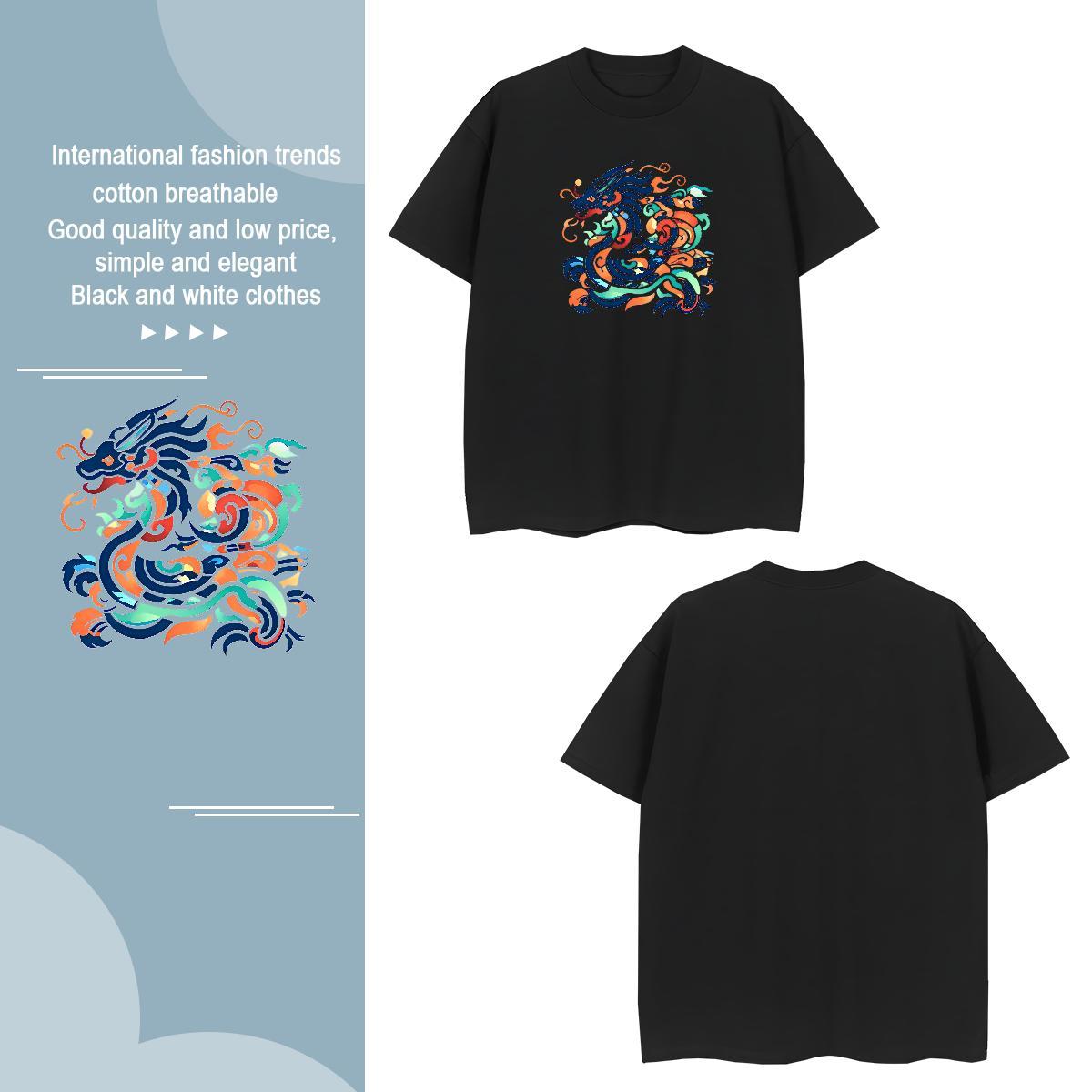 T-Shirts for Men 230g 100% Cotton Outdoor Breathable Soft Custom Anime Men Tops Tees New Arrival Popular Clothings