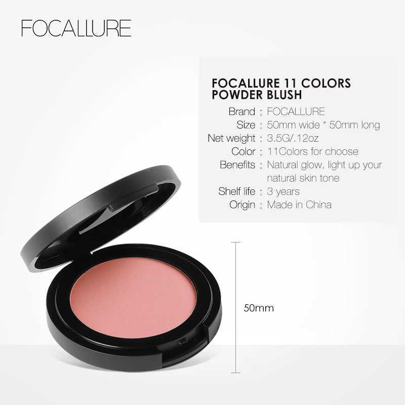 FOCALLURE 16 Color Blush Palette Makeup Nude Matte Blusher Bronzer Powder Palette Shimmer Face Blusher Palette Makeup Cosmetics Y240815
