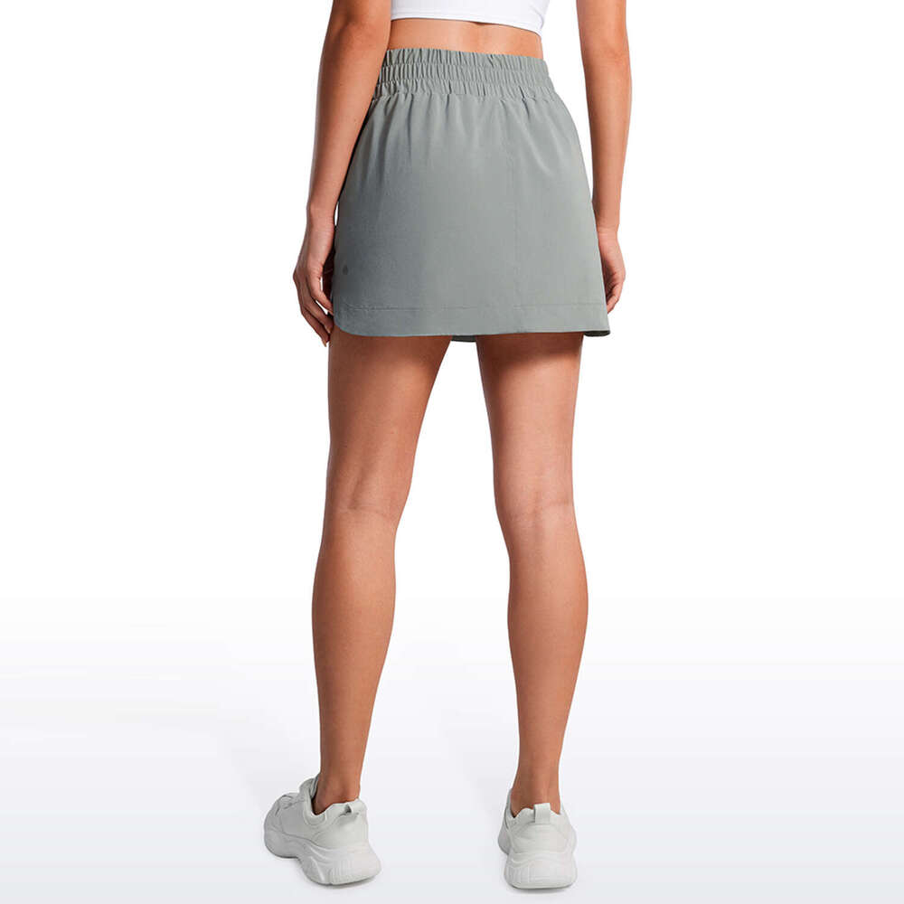 YOGA CRZ High Waisted Golf Skirts for Women A Line Tennis Athletic Casual Skort Skirt with Shorts Pockets thletic
