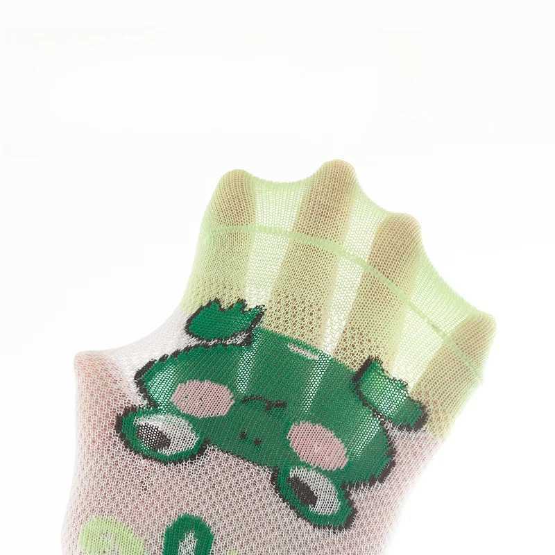 10 pairs of childrens socks summer mesh short socks for girls breathable and sweat absorbing cotton socks W240814