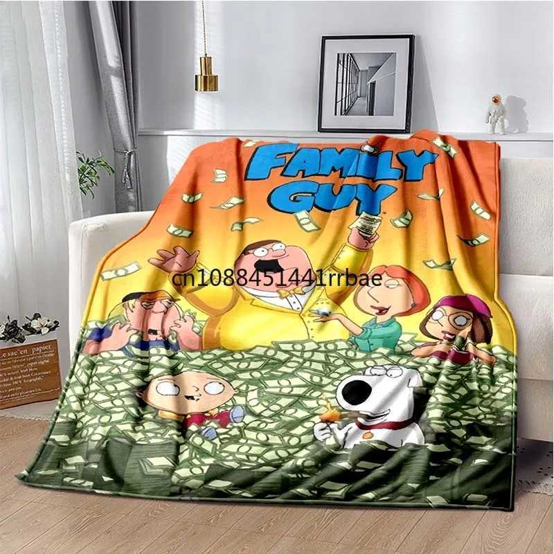 G-Guy Cool F-Family Blanket Childrens Warmblankets Flannel Soft and Comfortable Home TravelBlanket Birthday Gift Y240815