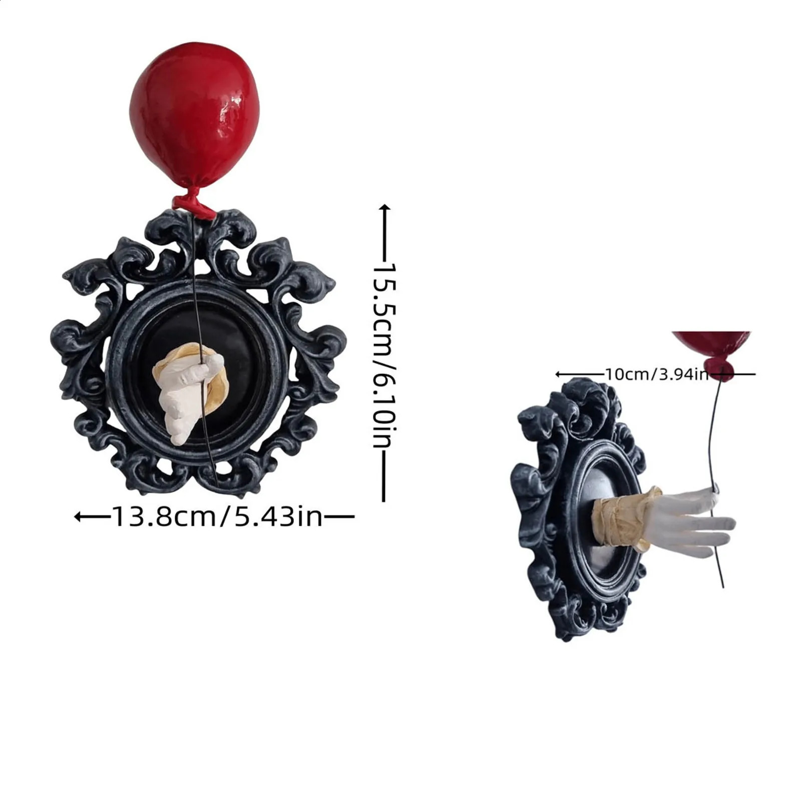 Halloween Gothic Witch Hand Statue Home Wall Keys Jewelry Hanger Resin Sculpture Halloween Party Decoration Horror Props DIY Art 240813