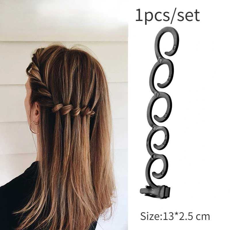 1-4pcs hair braiding roller hair braiding tool holder clip womens wave braiding tool braided hair twisted styling accessories 4style W240814
