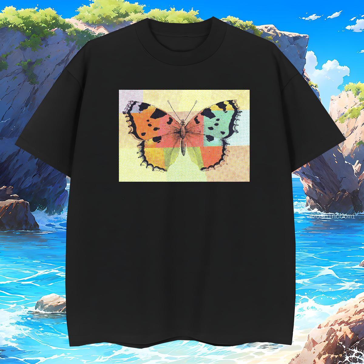 T Shirts Men 230g 100% Cotton Butterfly Summer Casual Breathable Oversized 4XL Tshirt for Man Woman New Arrival High Quality Tops Tees