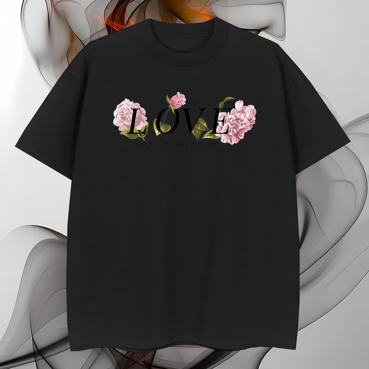 T shirt 100% Cotton 230g flower Anime Printing Street Pure Cotton Customized Tshirt for Man Woman Brand Loose Fit Tops Shirt
