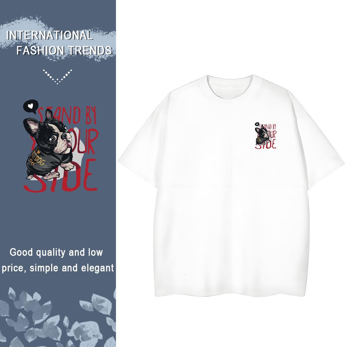 T Shirt For Man 230g Pure Cotton Outdoor Round Neck Short Sleeve Asian Size Tshirt for Man Woman 2024 DIY Loose Wear
