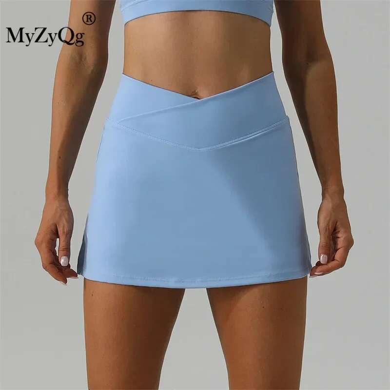 Women MyZyQg Tennis Slim-fit Yoga Short Breathable Mini Running Fiess Release Light Sports Skirt