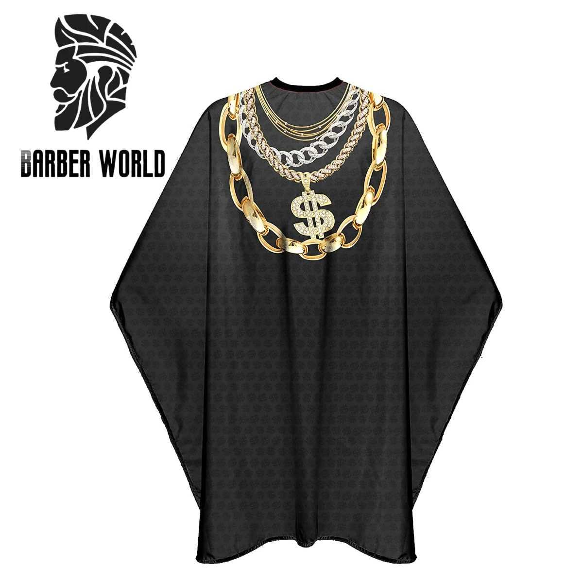 Button necklace hair apron waterproof hair dress hairstylist fashion pattern released anti-static hair clip W240814