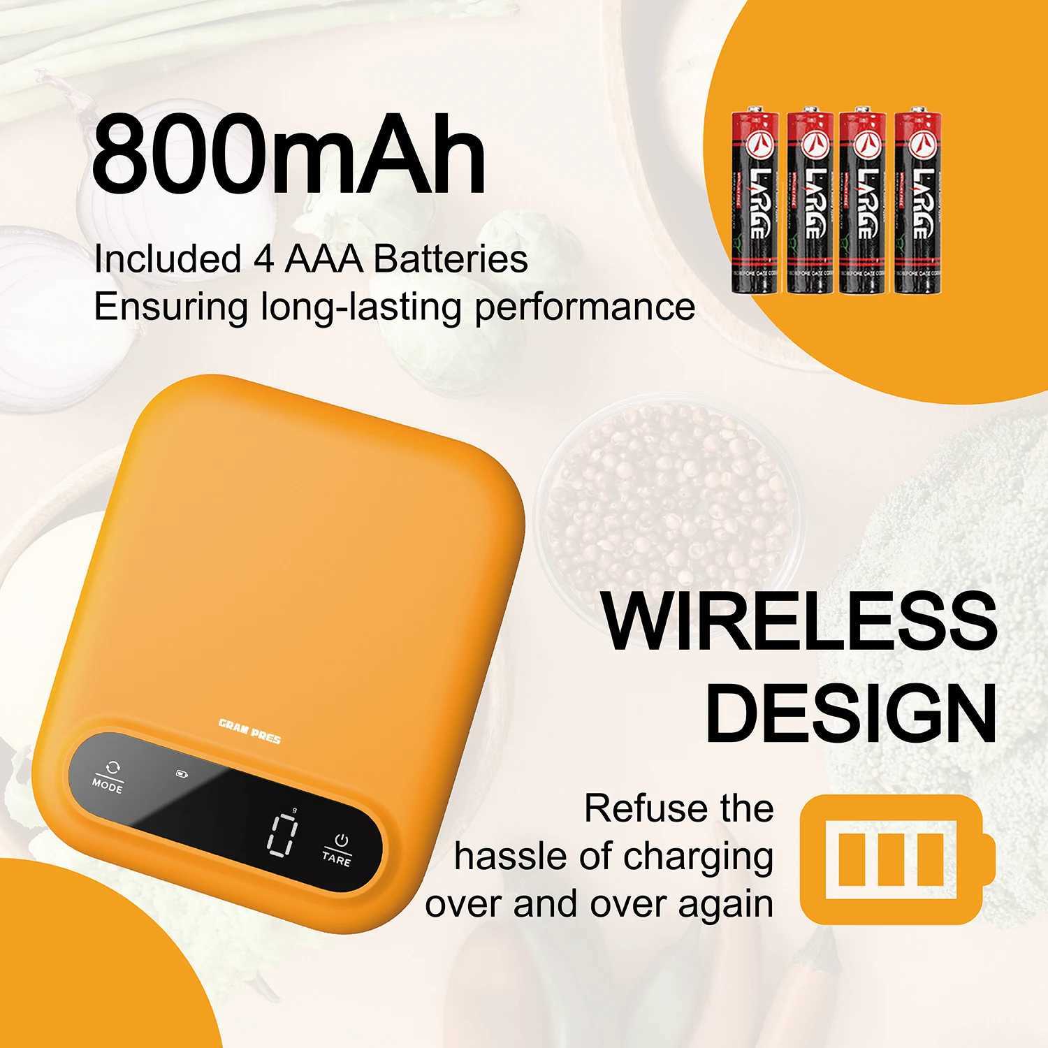 Digital Food Scale 11 lbs/0.01 oz Kitchen Scale Digital Weight Grams and Ounces for Baking and Cooking LED DisplayM240815