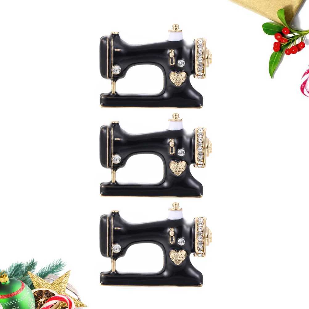 3 Water Diamond Brooch Creative Badge Cartoon Brooch Womens Drip Oil Party Drip Sewing Machine W240815