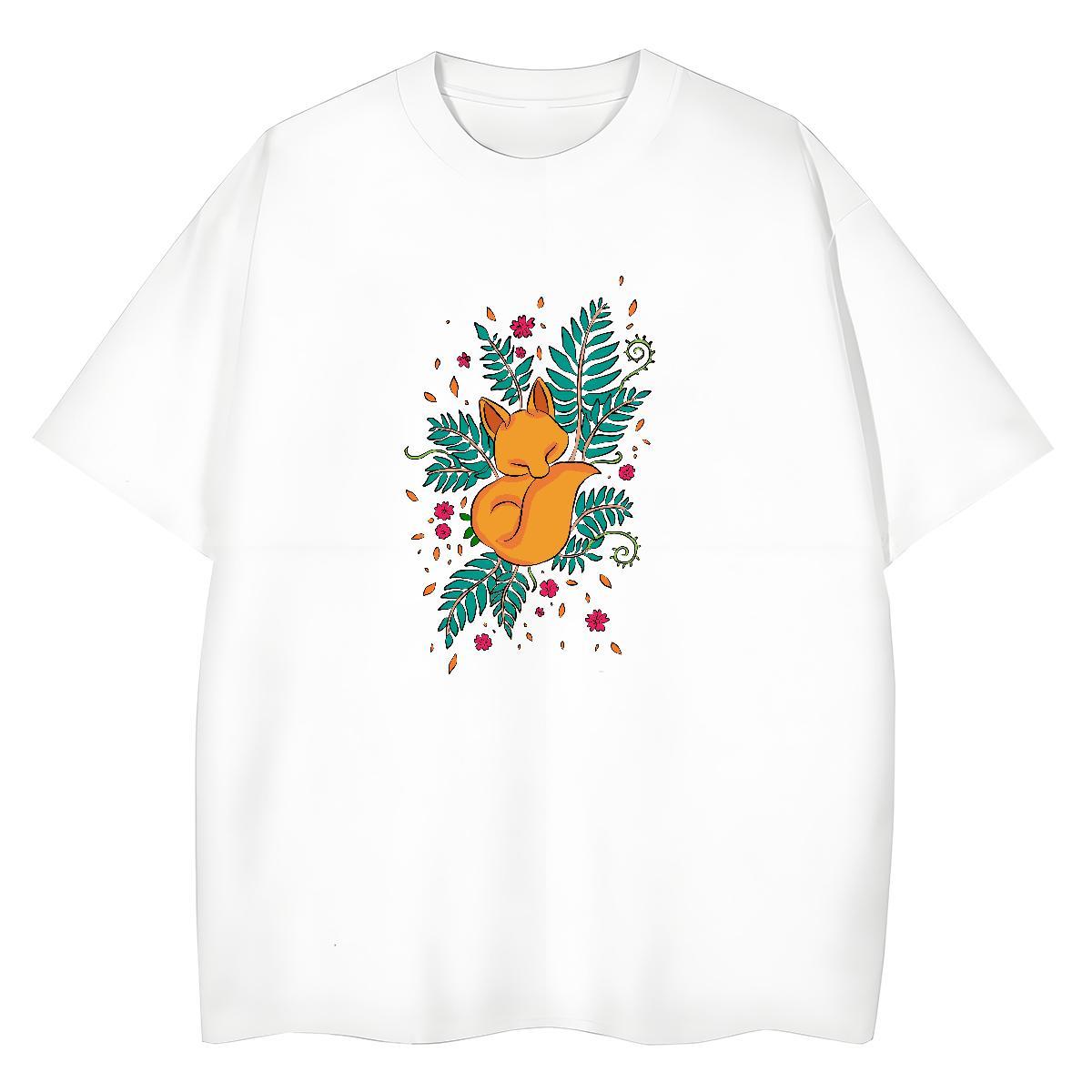 Designer Mens T Shirts fox Breathable Short Sleeve Home Outdoor Customized Print 230g Pure Cotton Tshirts Designer Fashion Tops Tees