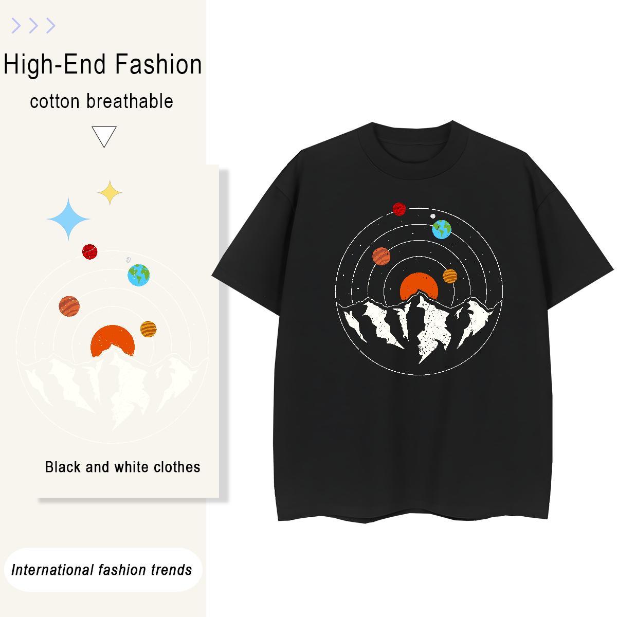 Brand Couples T Shirts Summer Casual 230g 100% Cotton Oversized 4XL Breathable Crew Neck ET T Shirts Men Designer Tshirts