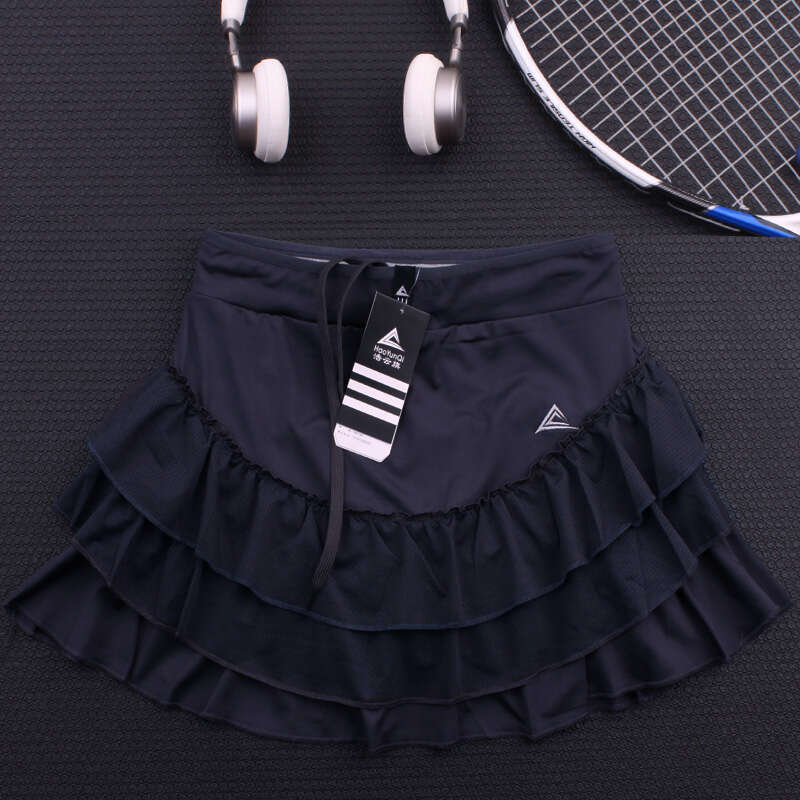 Dry Quick Sports Tennis Skirt Women Fluffy Cake Fiess Yoga Running Clothes Girl Badminton Solid Pleated Workout Skort