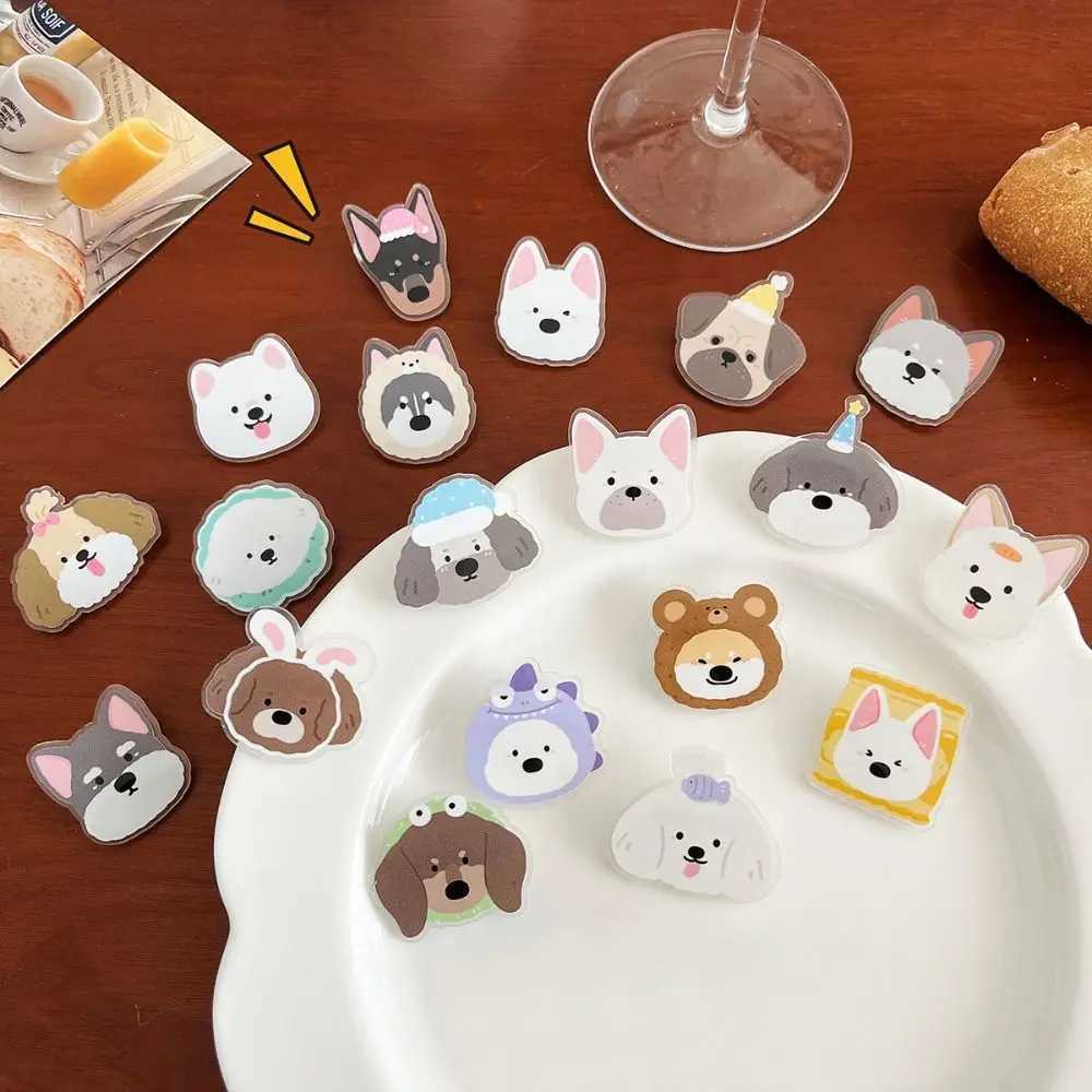 Kawaii Pug Acrylic Dog Pin Bichon Frise Pomeranian Pom Husky Badge China Country Dog French Bulldog Shiba Inu Breastpin Gift W240815